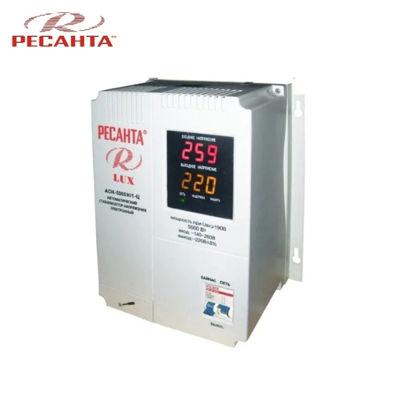 Однофазный стабилизатор напряжения Ресанта ASN-5000N/1-C люкс | Обустройство дома