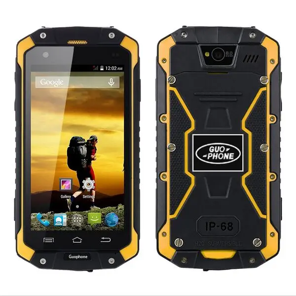 Guophone V9 водонепроницаемый смартфон с четырёхъядерным процессором MTK6580 4 5 дюймовым