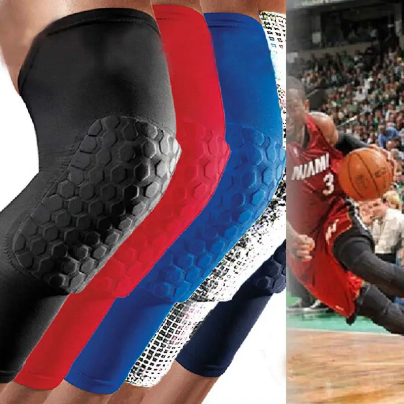 

1 pc Adult Men Kids Sports Basketball Pad Leg Knee Long Sleeve Protector Gear Crashproof Legwarmers Air cushion