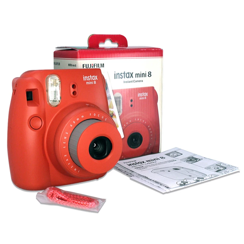 Fujifilm Instax Mini 8 мгновенная камера Raspberry + Fuji белая краевая пленка (50 листов)|instant