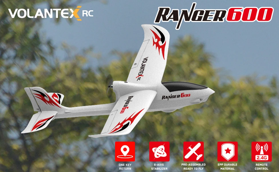 Радиоуправляемый гиростабилизатор Volantex RC Ranger 600 RTF 761 2 с 6 осевым гироскопом и 4
