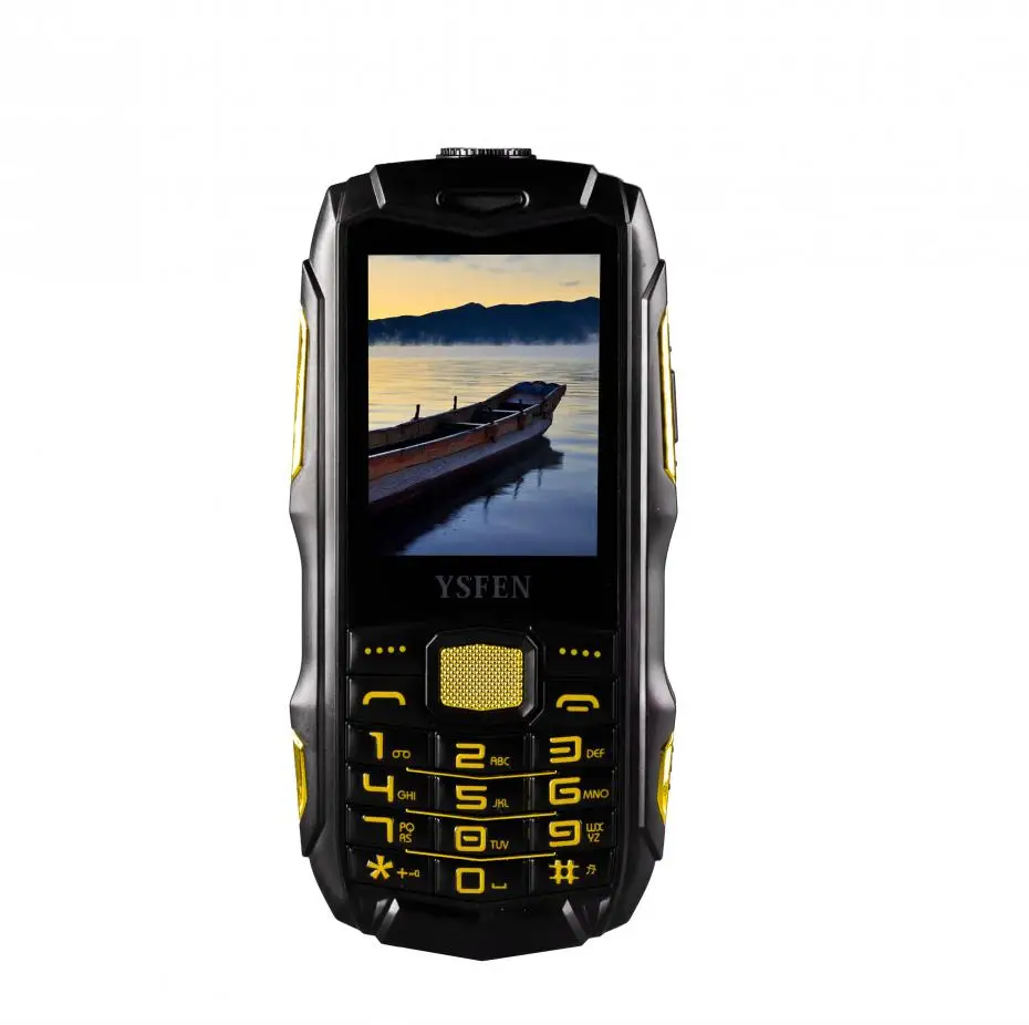 Три sim-карты ysfen y809a большой Батарея Dual-Bands GSM и CDMA IP67 Водонепроницаемый MP3 фонарик