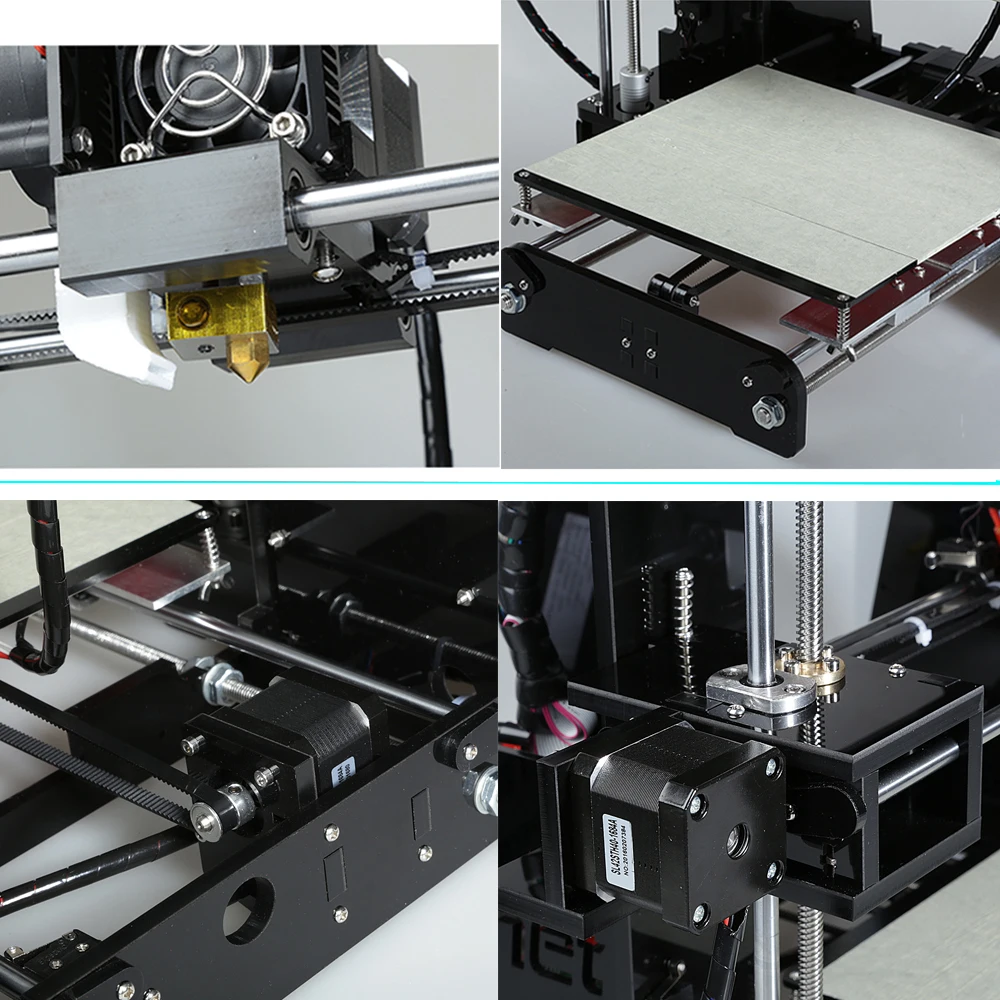 Оригинальный 3D принтер Anet A8 A6 Auto с высокой точностью сборки настольный принтер Self Assembly Prusa i3 DIY Kit 3d SD Card on.