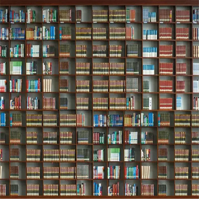 3d книжная полка книжный шкаф фон настенная профессиональная продукция фотообои