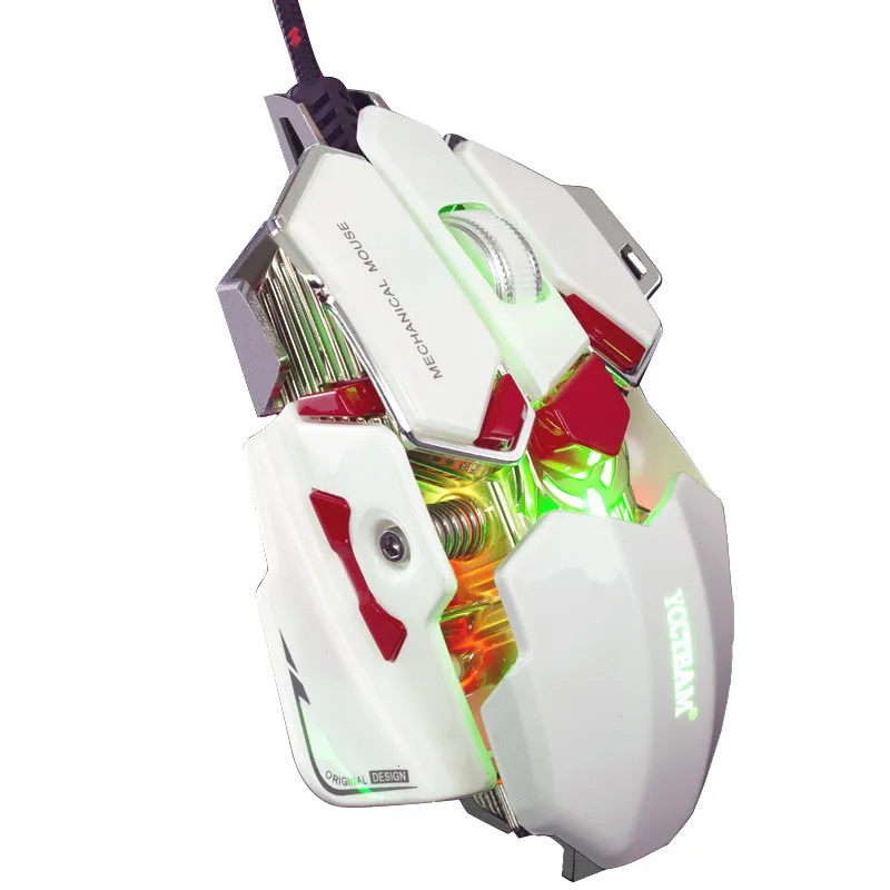 LUOM G10, 4000 dpi, Регулируемая игровая мышь, USB, оптическая, Pro Gamer, Проводная игровая мышь для компьютера, ПК, ноутбука, геймера