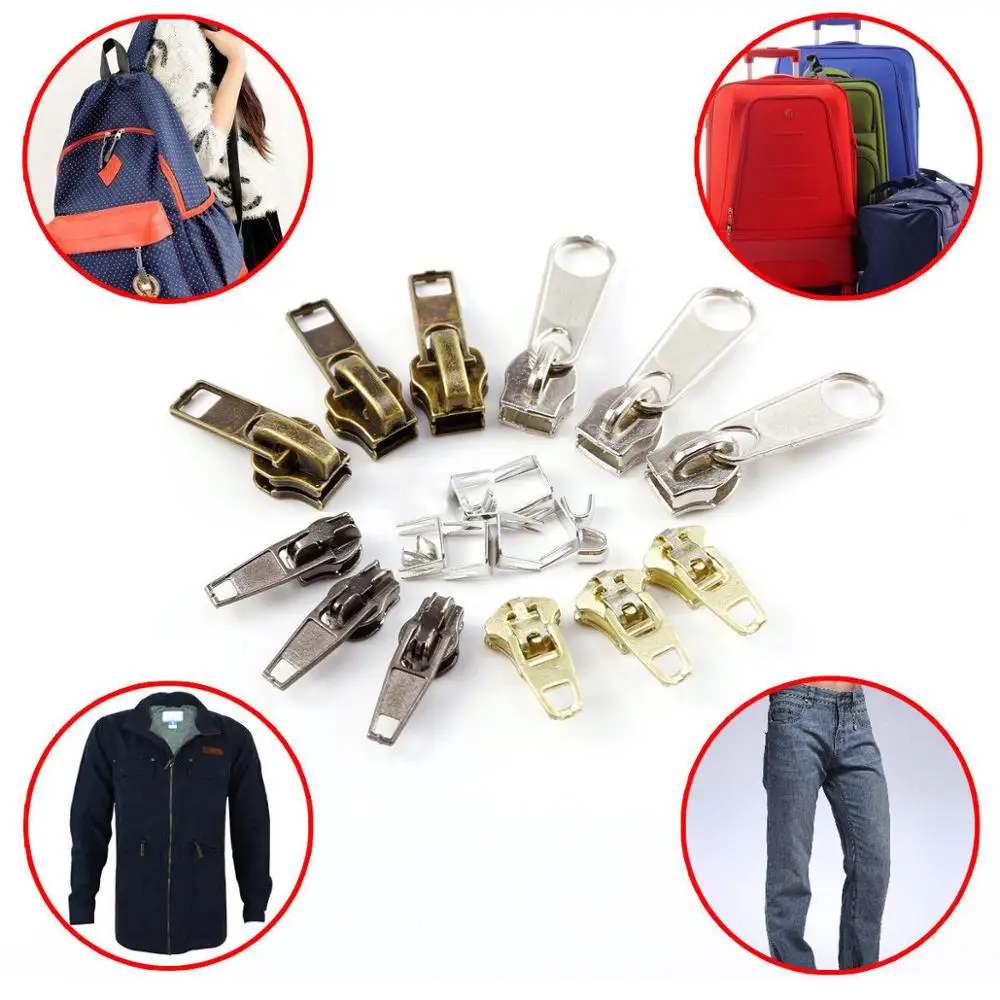 22 шт. универсальный набор для ремонта мгновенной фиксации молний Замена слайдер