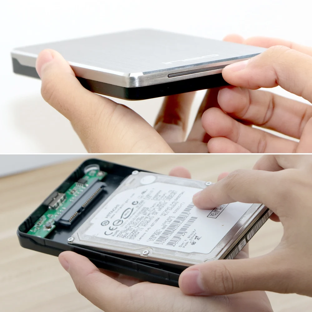 Ineo HDD чехол алюминиевый без инструментов Внешний USB C 3,1 Gen 2 type-C to SATA 2," жесткий диск SSD корпус Caddy [C2513]