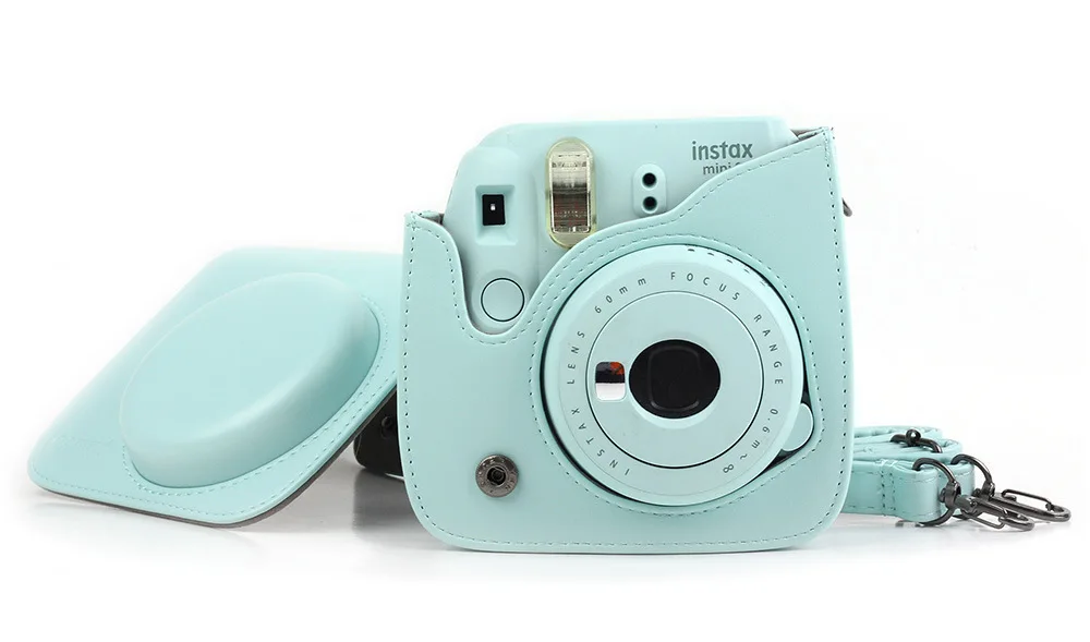 Мини-Камера Плечевой Ремень Сумки Чехол Конфеты цвета Кожи Для Fuji Fujifilm Instax Mini9 8