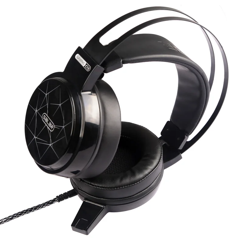 Salar C13 игровая гарнитура глубокий бас Gamer наушники с микрофоном светодио дный свет