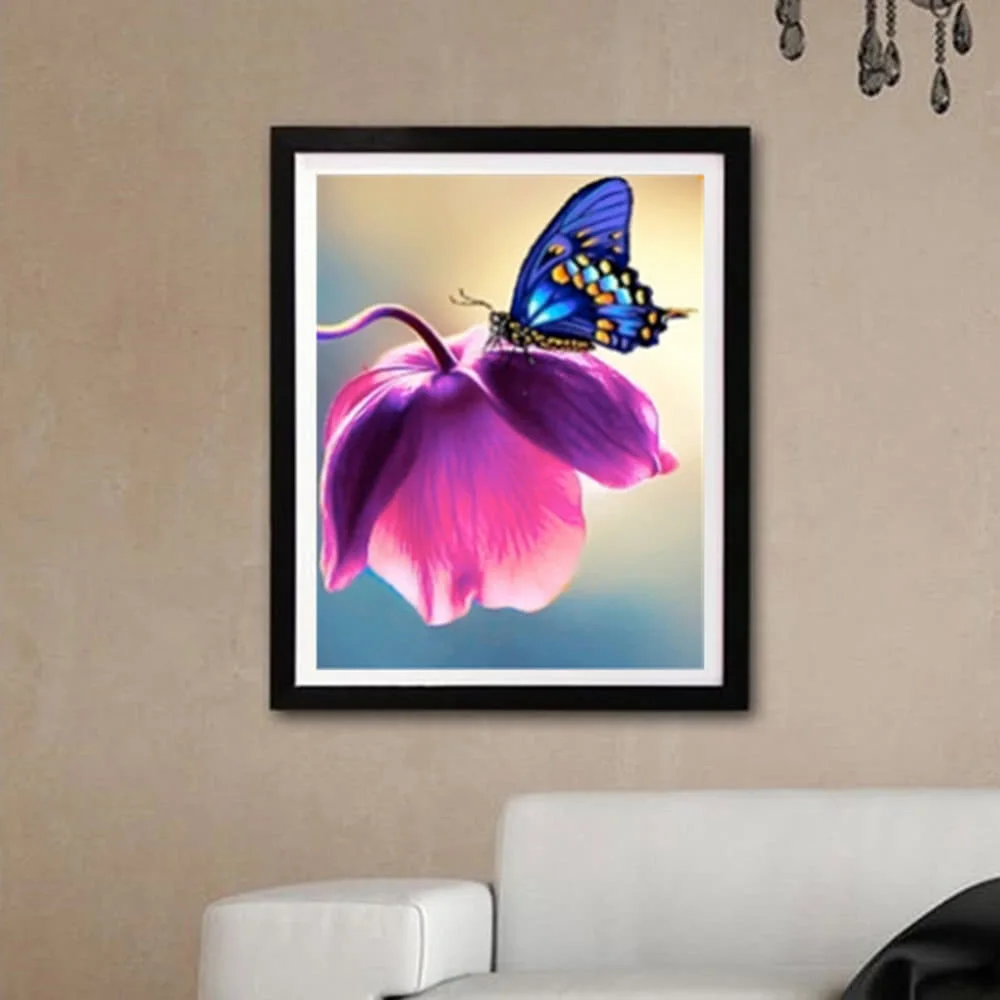 Роскошные DIY Алмазная вышивка Красота Бабочка блестящая Картина Вышивка крестом