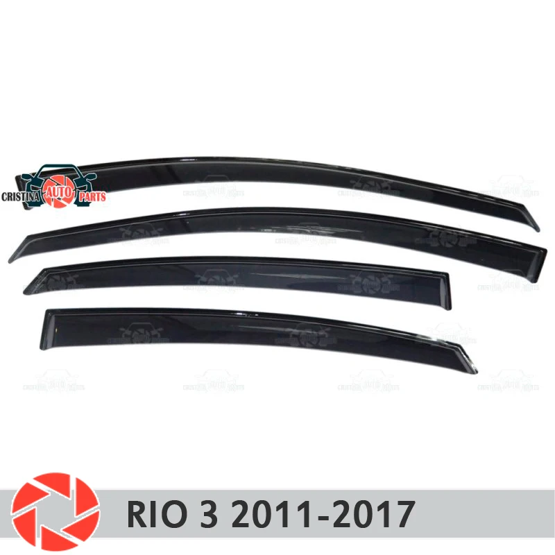 Дефлектор окна для Kia Rio 3 2011 2017 дефлектор от дождя защита грязи Стайлинг