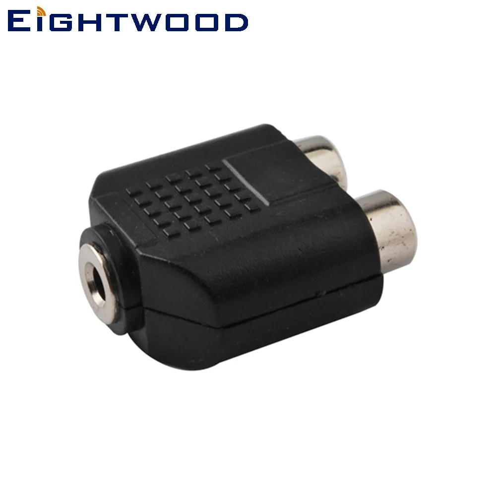 

Eightwood 5PCS Car TV DVD Player AV Terminal 3.5mm to RCA RF Coaxial Adapter 3.5mm Jack Female to RCA Jack Female RF Connector