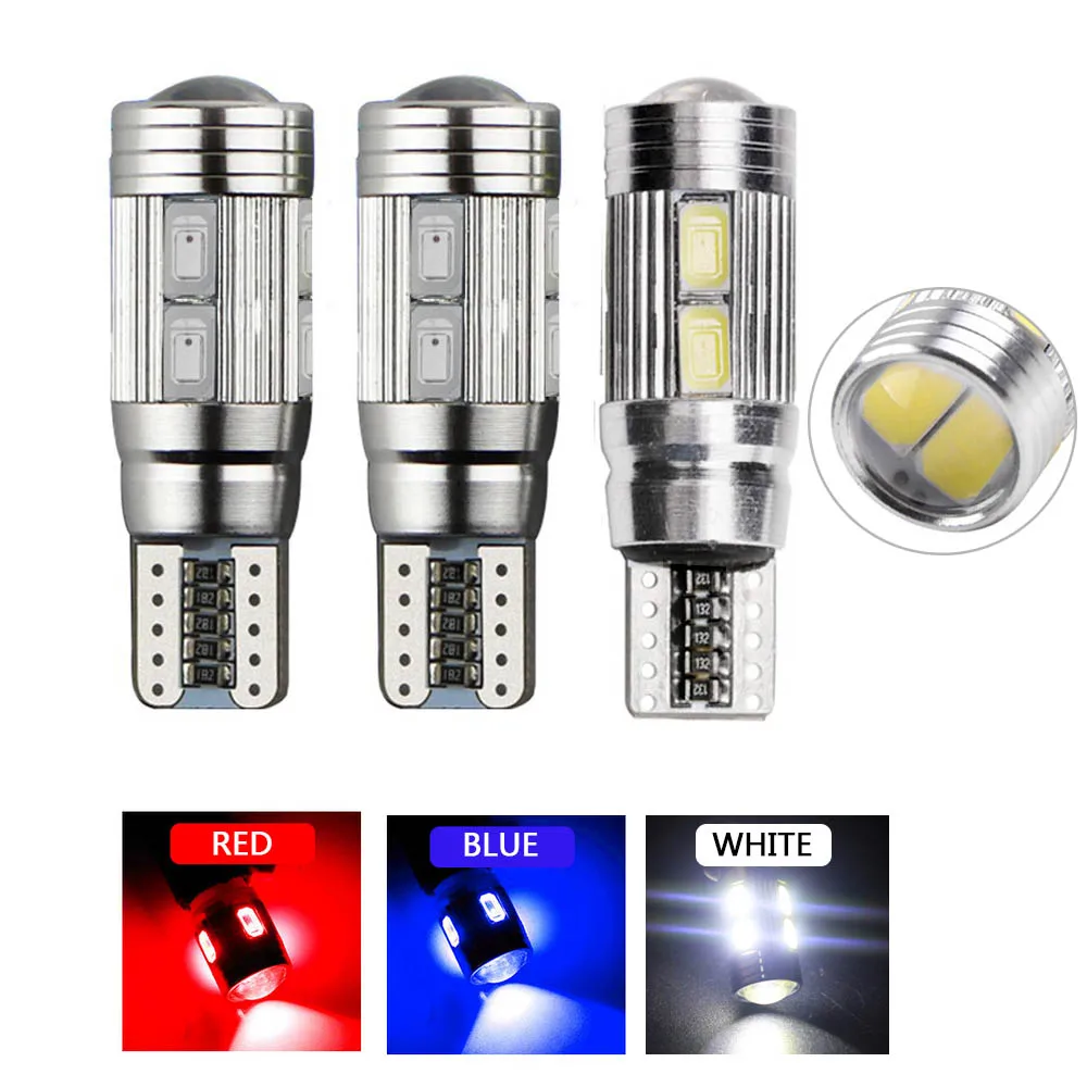 2 шт. Автомобильный светодиодный T10 194 W5W 10 SMD 5630 Подвеска поворотники сигнальные