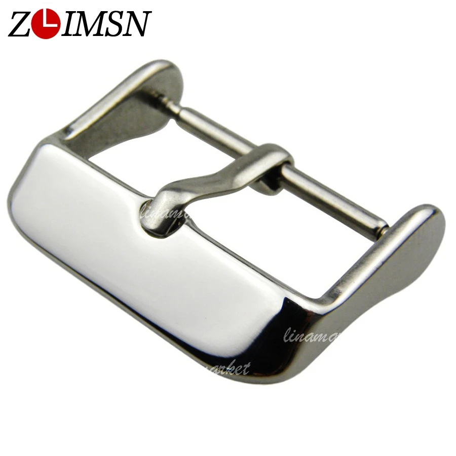 Полированный или матовый ремешок для часов ZLIMSN сменный Браслет с пряжкой 18 мм 20 22