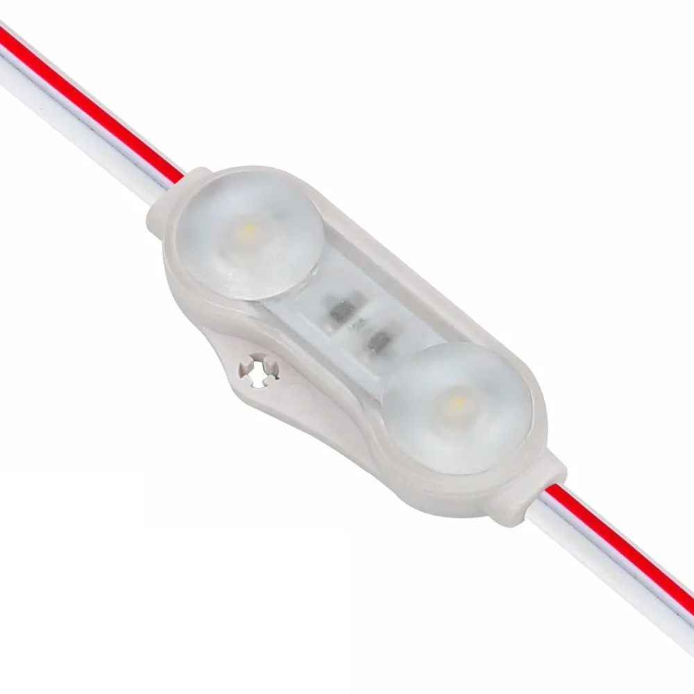 60 шт. 2 светодиода 180 градусов задний свет UL перечисленные 1 WLED InjectionModule DC12V белый 2835
