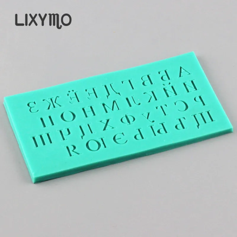 LIXYMO русские алфавиты шоколадные формы буквы силиконовые антипригарные для