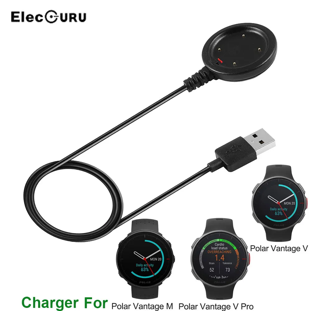 Смарт часы зарядное устройство для Polar Vantage M/Polar V/Vantage V Pro Watch 3. 3ft/1M USB кабель