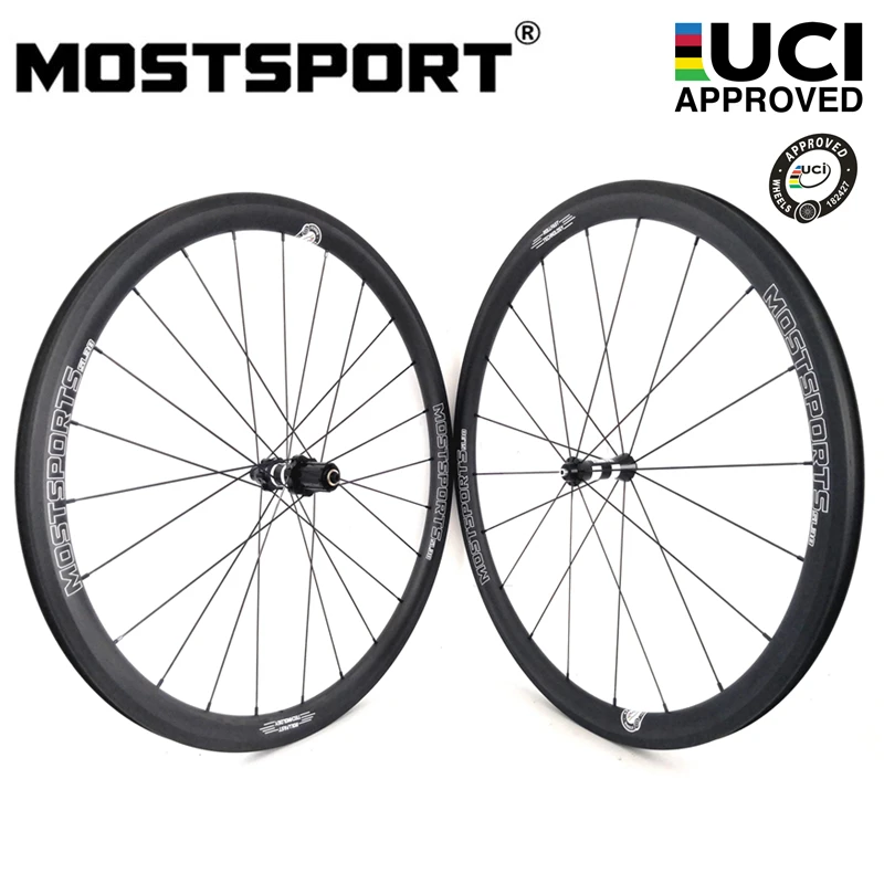MOSTSPORT 38 мм клинчерные карбоновые колеса с прямым вытяжным DT Swiss 350 втулки Sapim CX RAY