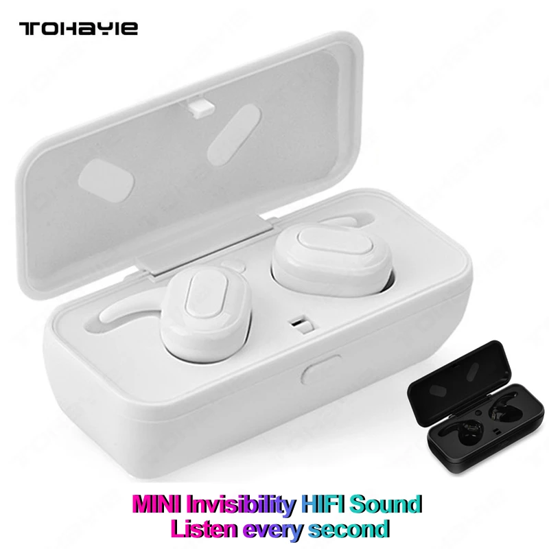 TWS Мини Bluetooth наушники с микрофоном беспроводные 3D стерео гарнитура Громкая связь