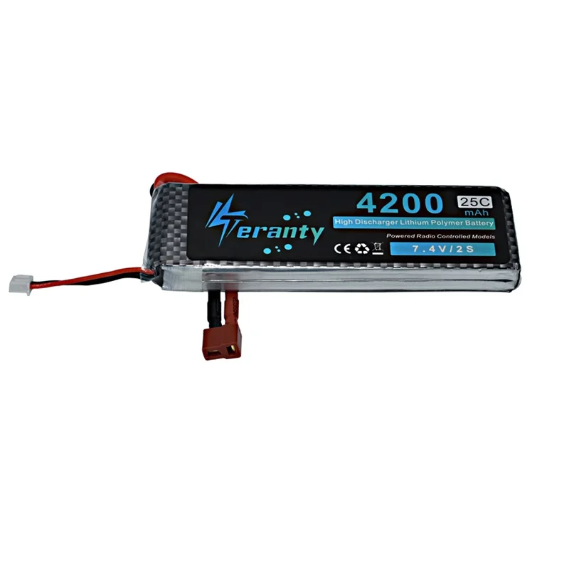 3 шт./лот MAX 50C 2S 7 4 V 4200mAh LiPo батарея для RC самолета вертолета автомобиля лодки 4200mah