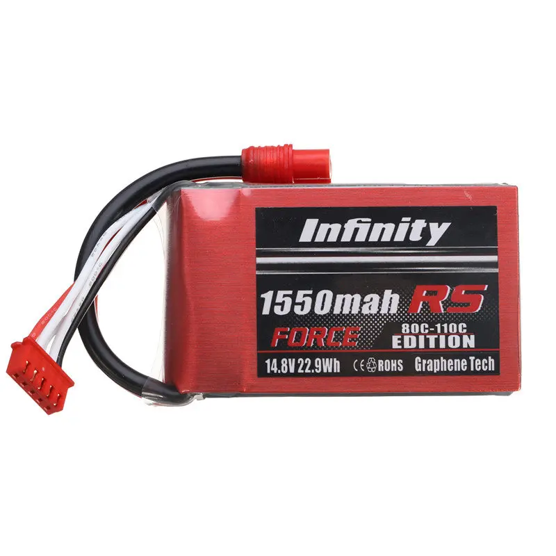 Новинка для Infinity Graphene 14 8 V 1550mAh 80C 4S RS FORCE EDITION Lipo Battery SY60 Plug радиоуправляемого