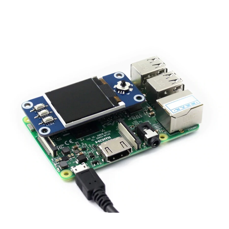 ShenzhenMaker магазин 1 44 дюймовый ЖК дисплей шляпа для Raspberry Pi 2B/3B/3B +/Zero W 128x128 пикселей