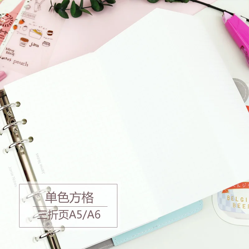 Yiwi 20 листов сетка A5/A6 спираль наполнителя для ноутбука Filofax Diario планер внутренние