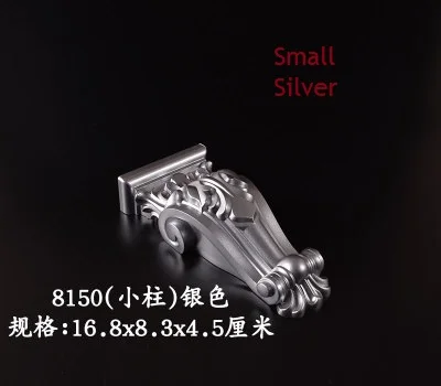 Small Silver Европейские пластиковые Corbel Corbels архитектурная мебель украшения золото серебро антикварная ручная роспись - Цвет: Small Silver