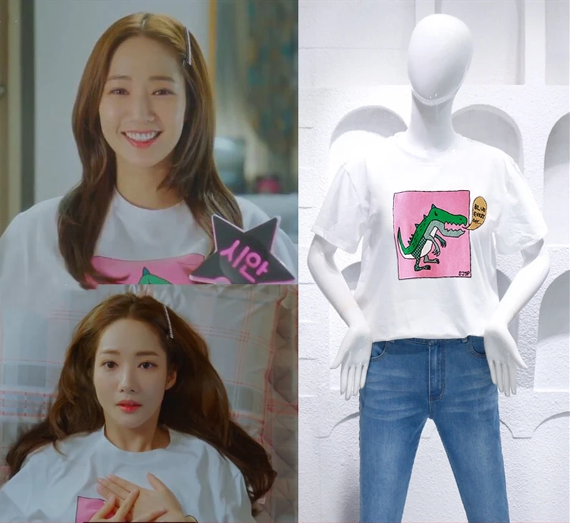 Большой размер XXXL Футболка для родителей Maternit Park Min Young Korean dramas &quotHer личная
