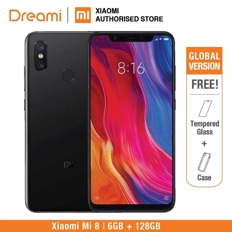 Глобальная версия Xiaomi Mi 8 6 ГБ 128 (новый и запечатанный)|Смартфоны| |