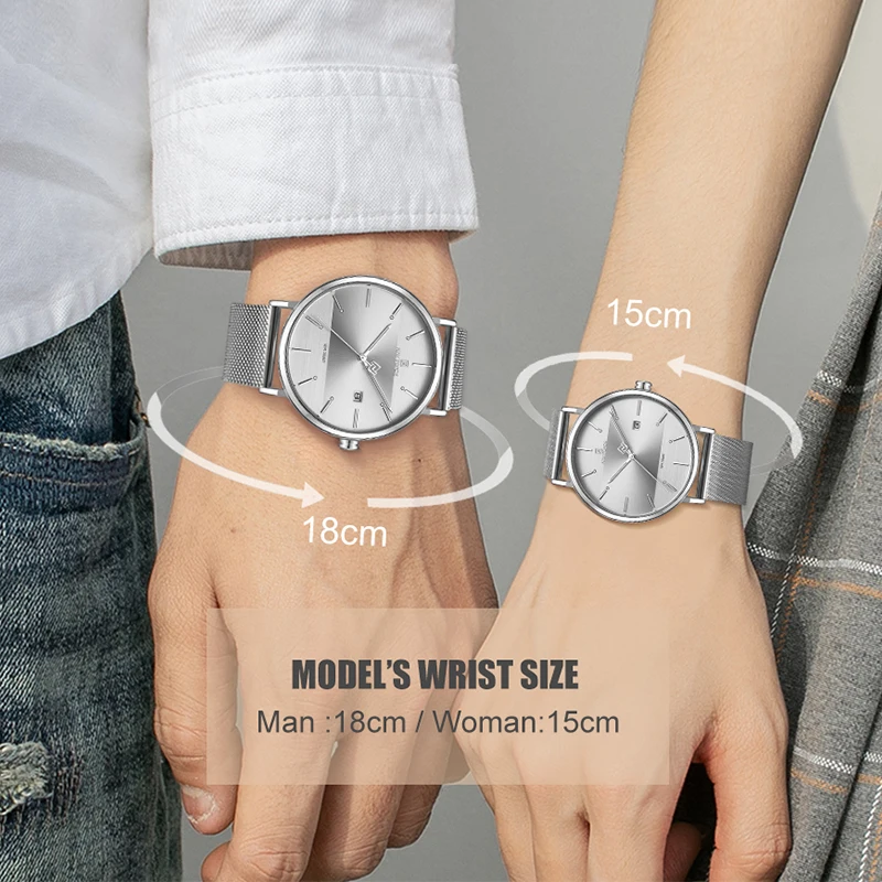 Couple Watch NAVIFORCE Mens Watch Simple Luxury Quartz Wristwatch women Clock for Male Female Waterproof Lovers Thin Watch 2022 images - 6