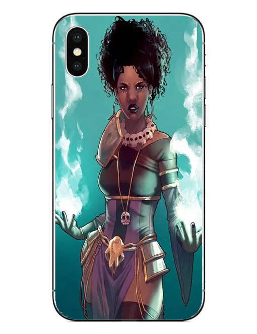 Afro Girls Soft Silicone Phone Cover Fashion girl Case For iPhone 7 5S SE6S 6SPlus 7Plus X 8 8Plus Black Women art Cases | Мобильные