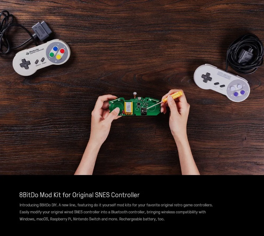 8 BitDo Mod Kit для SNES/SF-C Classic Edition контроллер DIY SNES классический Bluetooth геймпад |