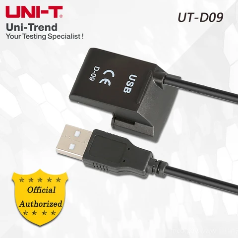 USB-кабель для передачи данных UNI-T/D09; USB-интерфейс, двунаправленная передача, подходит для серии UT171/UT181A/UT243/UT61 +