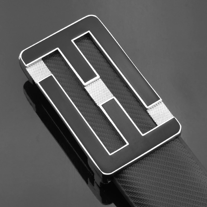 F letter buckle High Quality golden belt men fashion Personality luxury strap genuine leather white ceinture homme | Аксессуары для