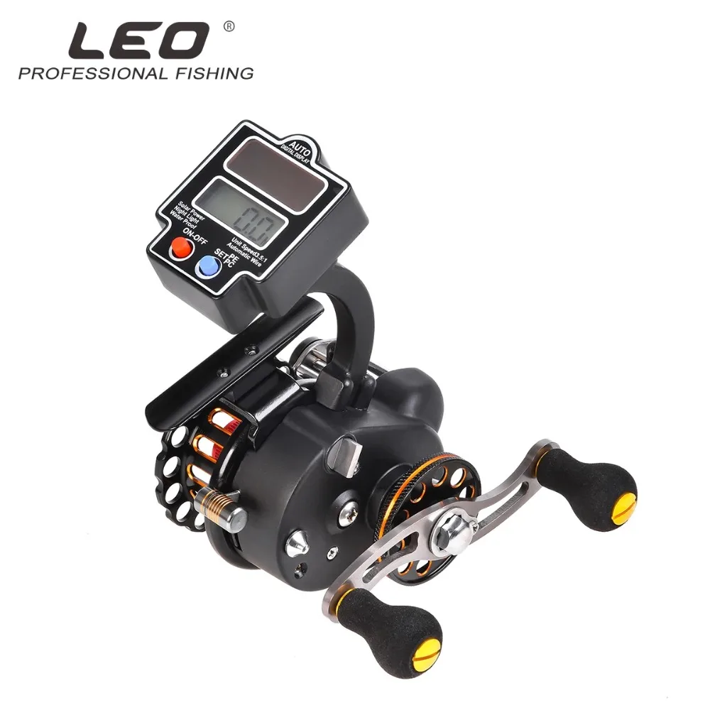 Leo Рыбалка Катушка цифровой дисплей с обмотки Смещение Правой левой алюминий