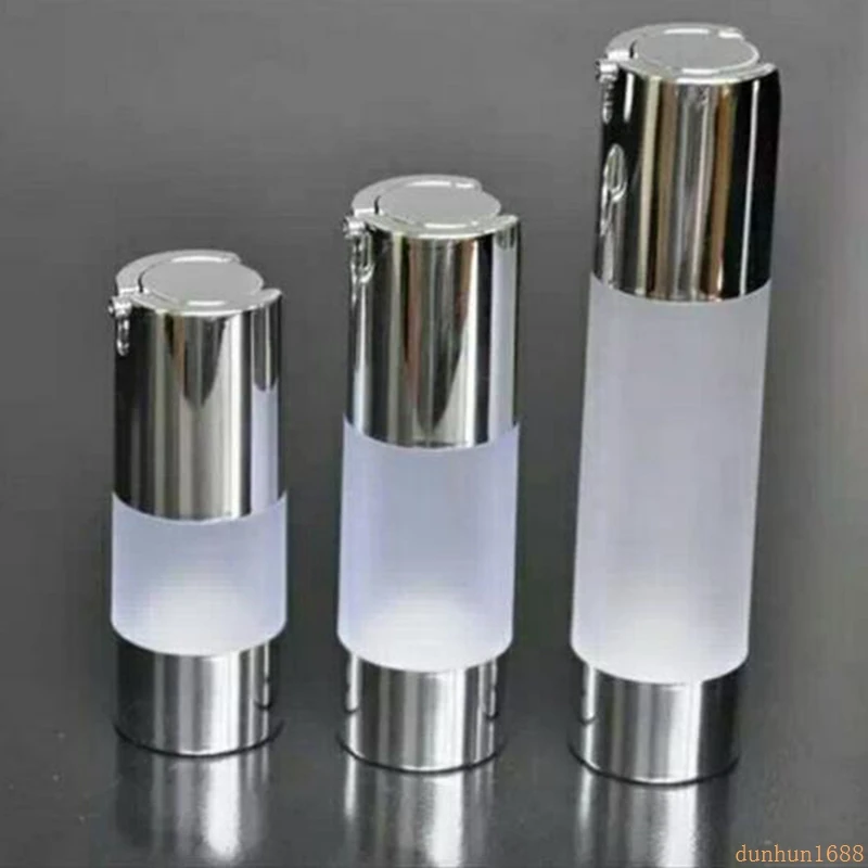 

Empty Frosted Airless Lotion Cream Pump Plastic Container 15ml/30ml/50ml Cosmetic Bottle Dispenser Travel #37