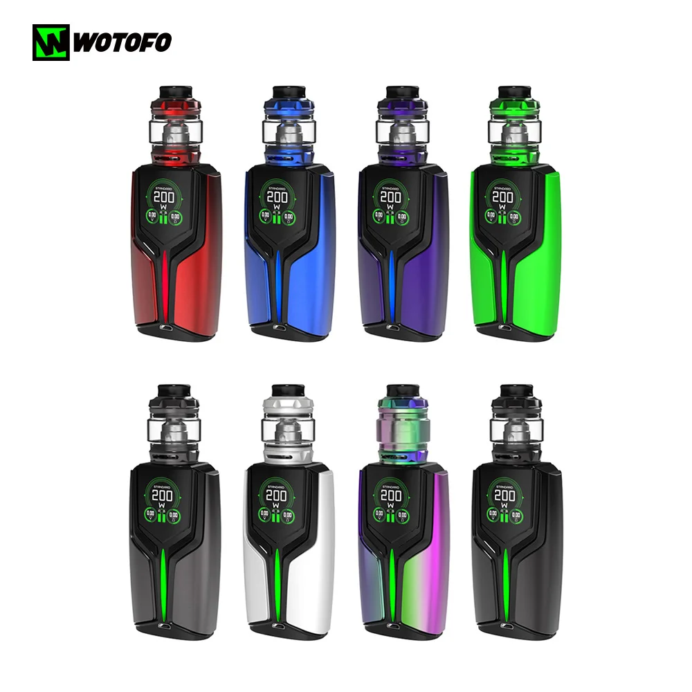 Оригинальный 200 Вт Wotofo Flux комплект с потоком Pro сменный распылитель коробка мод Co