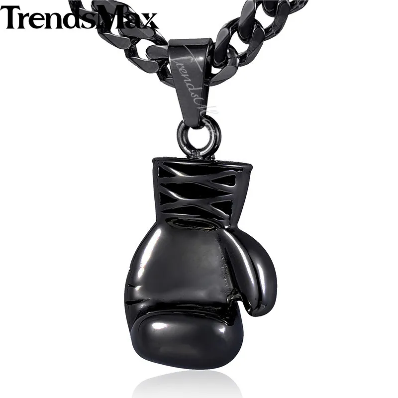 Мужская боксерская подвеска Trendsmax ожерелье золотого цвета с