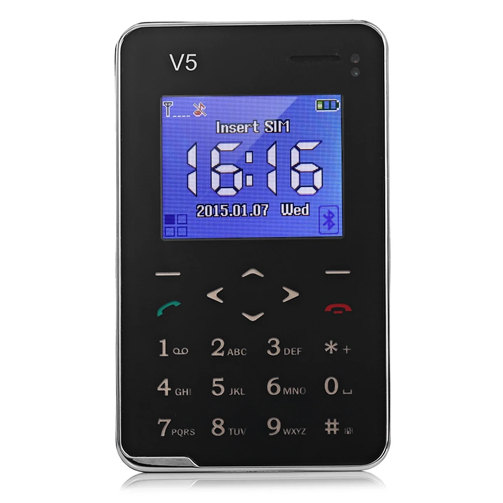 Оригинальный V5 карта Мобильный телефон карманный мини сенсорная клавиатура