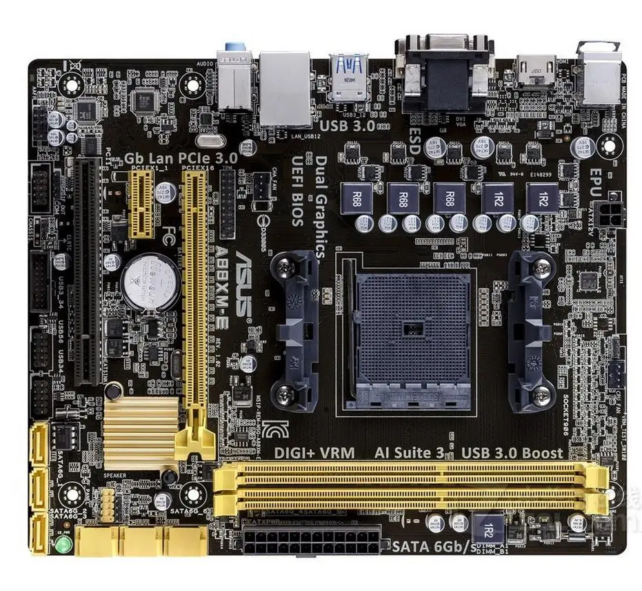 Разъем FM2/FM2 + для ASUS оригинальная б/у настольная плата AMD A88X FM2 DDR3 USB3.0