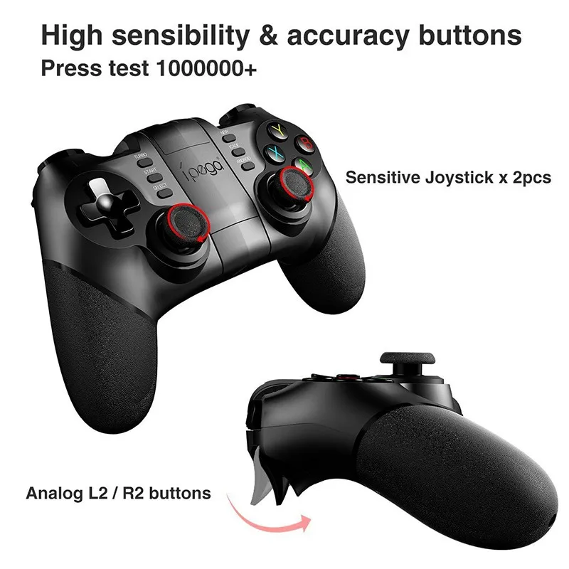 Bluetooth беспроводной игровой контроллер Джойстик пульт дистанционного управления геймпад для Android мобильного телефона PS3 ПК ТВ Bluetooth приемник