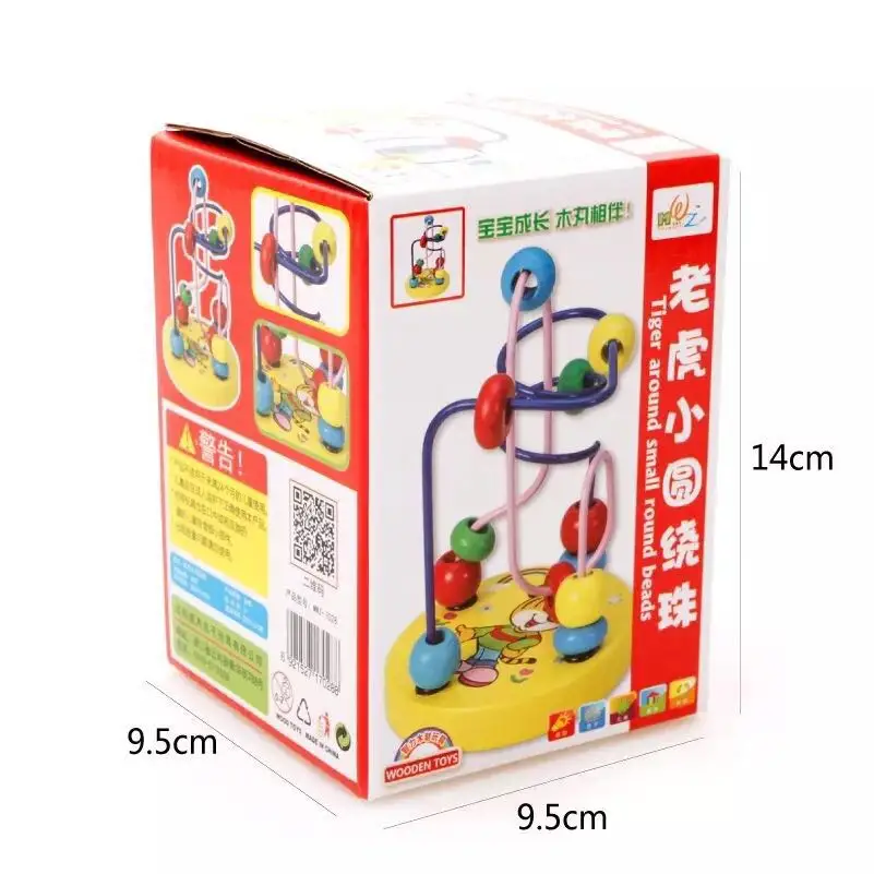 Монтессори Каталка детская Деревянный лабиринт на колесиках бизиборд для детей