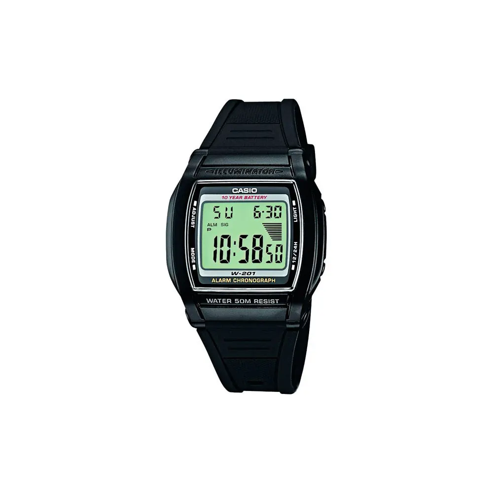 Quartz Wristwatches Casio for mens W 201 1A Watches Mans Watch Wristwatch Wrist men|Мужские спортивные часы| |