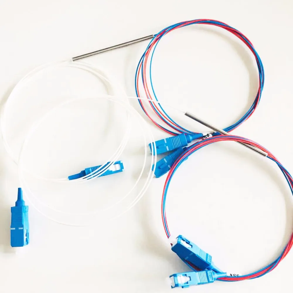 10pcs/pack fiber 1x2 SC/UPC singlemode optical FBT splitter coupler | Fiber Optic Equipment