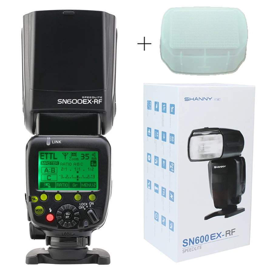 Беспроводная вспышка Shanny SN600EX RF 2 4G Speedlite GN60 для Canon 70D 60D 7D 7DII 6D 5DII 5diii 700D 650D 1DX|flash for