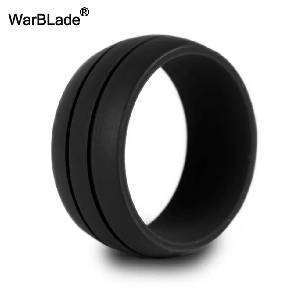 WarBLade 8 мм натуральное Силиконовое кольцо Гипоаллергенное Кроссфит гибкие резиновые пальцевые кольца для женщин и мужчин вечерние Обручальные кольца - Цвет основного камня: Black