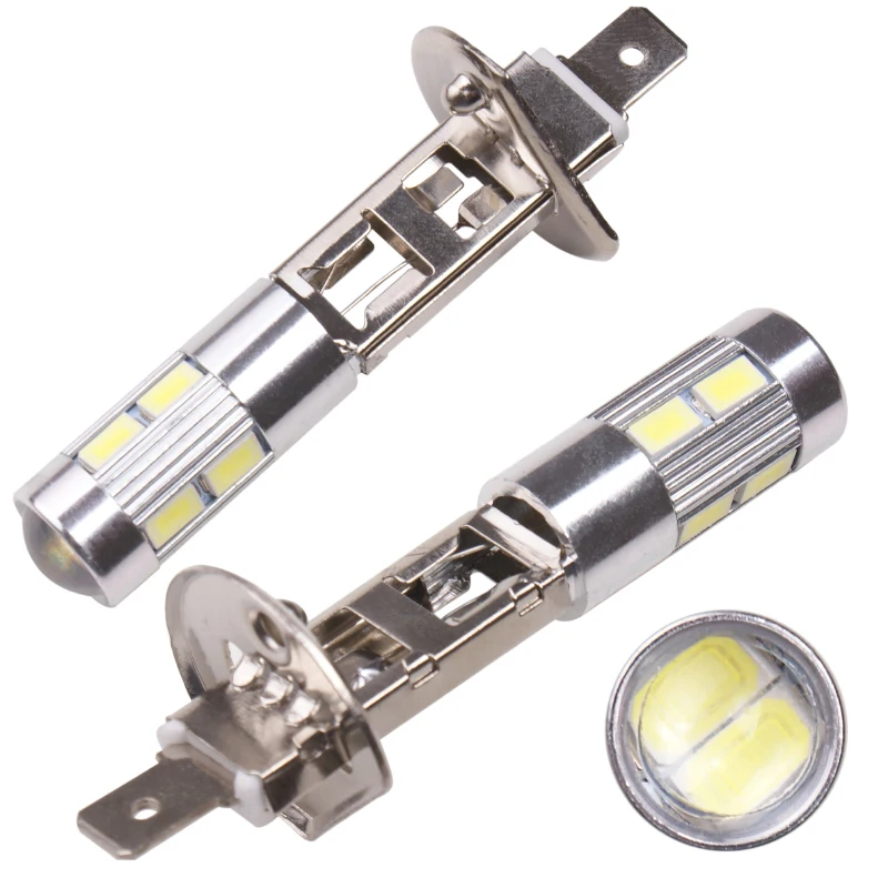 1 шт. автомобиль H1 H3 led canbus 5630 супер drl свет 10LED задние фары Противотуманные Дневные