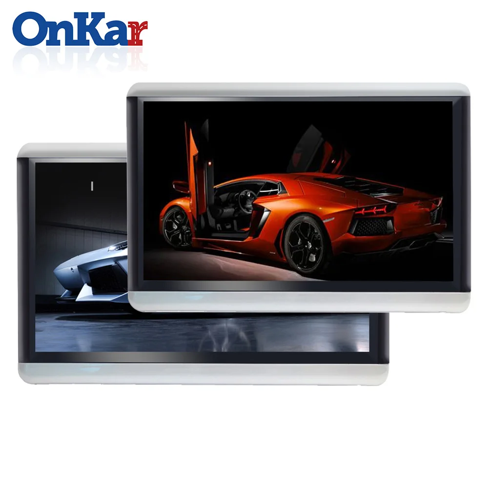 ONKAR 10,6 дюймов Android автомобильный подголовник монитор 1920*1200 HD 1080P wifi FM SD HDMI av вход/выход MP4 MP5 Поддержка Bluetooth наушники - Цвет: 2pcs monitor