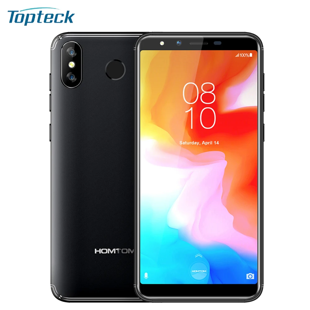 HOMTOM H5 5,7 дюймовый IPS дисплей 3GB RAM 32GB ROM 4 ядра 1,3 GHZ мобильный телефон GPS отпечатков пальцев Face ID 13MP смартфон